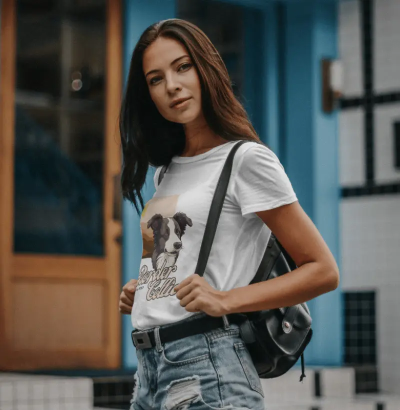 Camiseta Border Collie Busto Dog Pulse