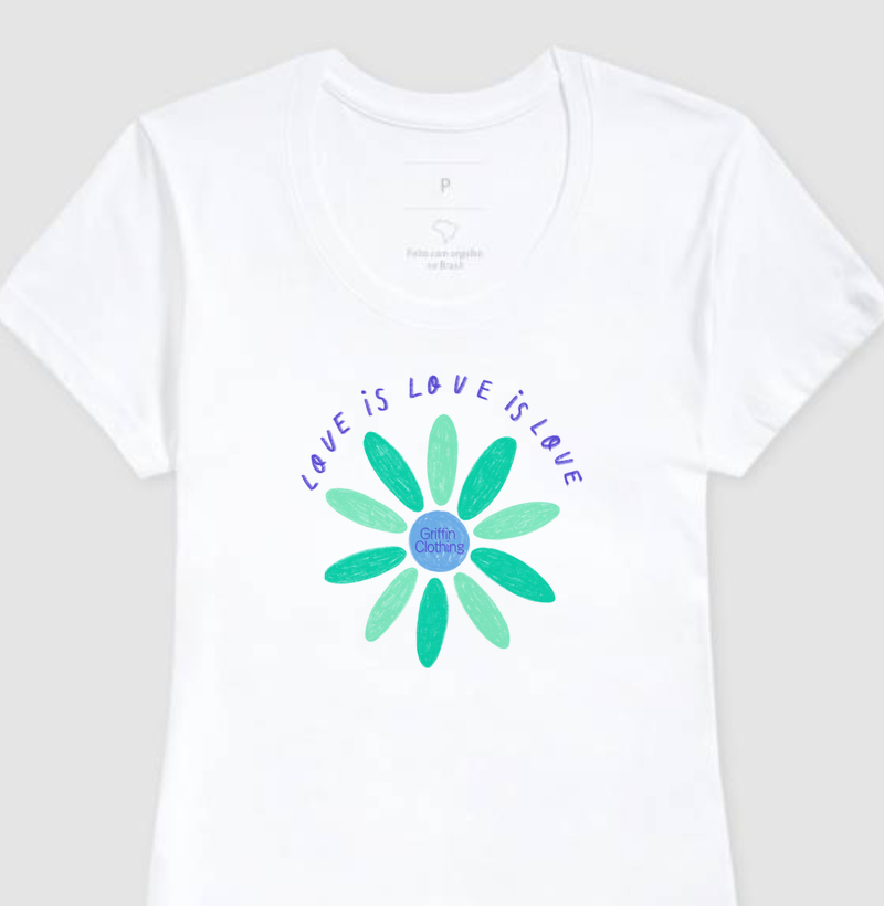 CAMISETA FEMININA LOVE IS