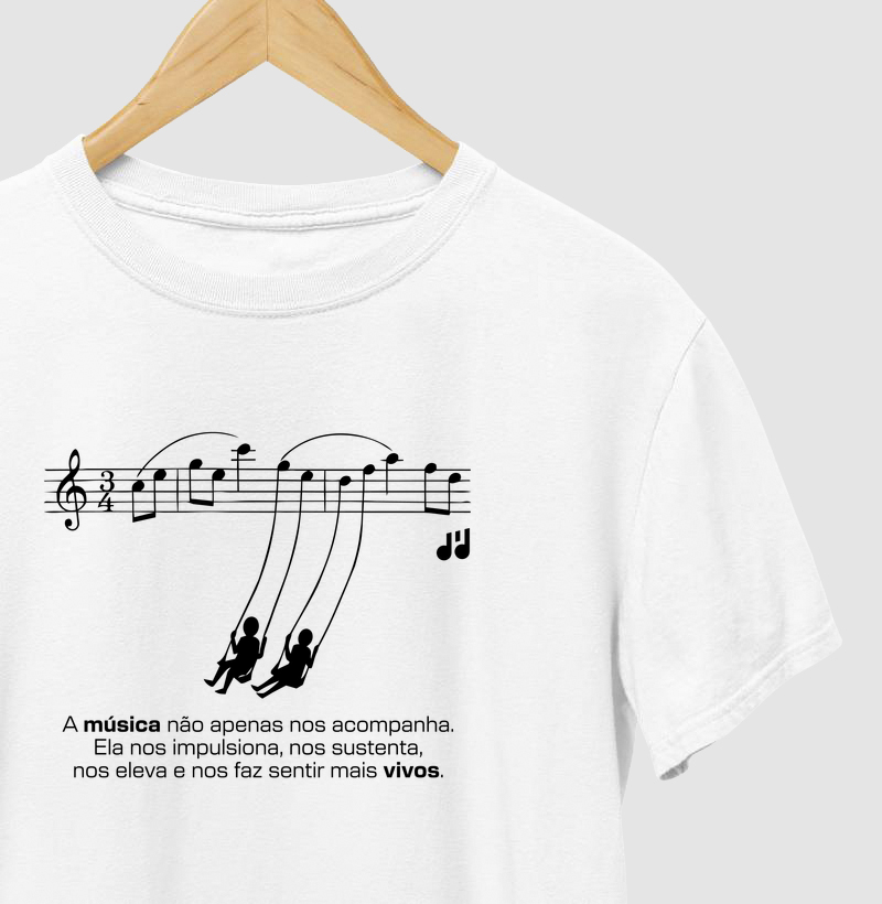 A música não apenas nos acompanha.