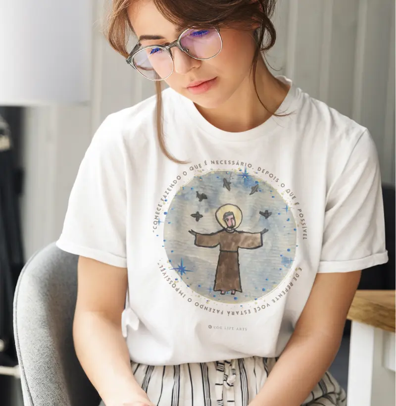 Camiseta Adulto São Francisco by Francisco de Andrade