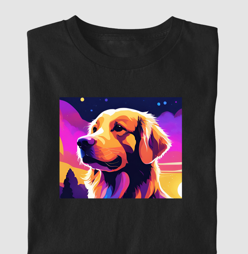 Golden Retriever Futurista
