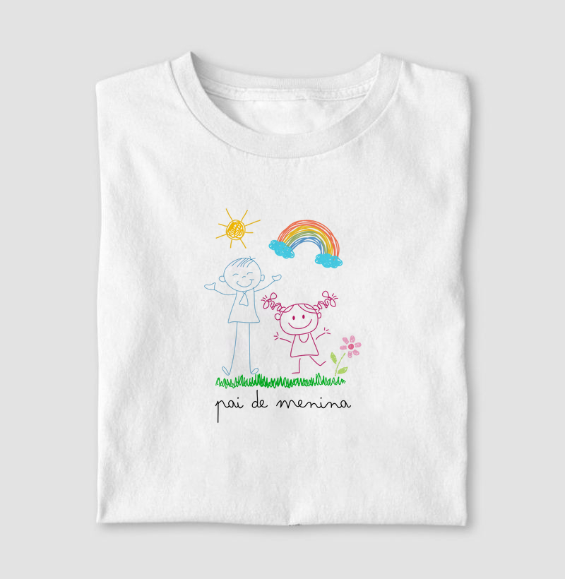 Pai de Menina - Desenho à mão