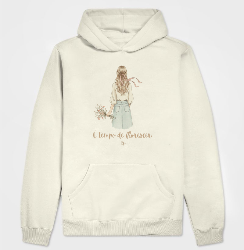 É tempo de florescer - Hoodie Moletom