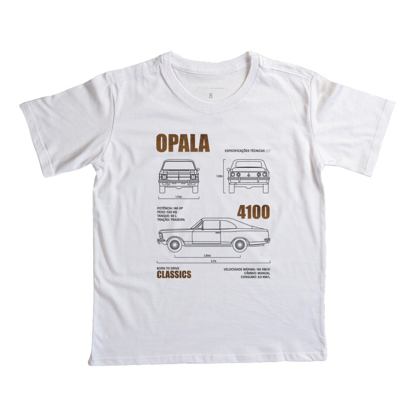 Especificações Opala | 4100 - Camiseta Infantil