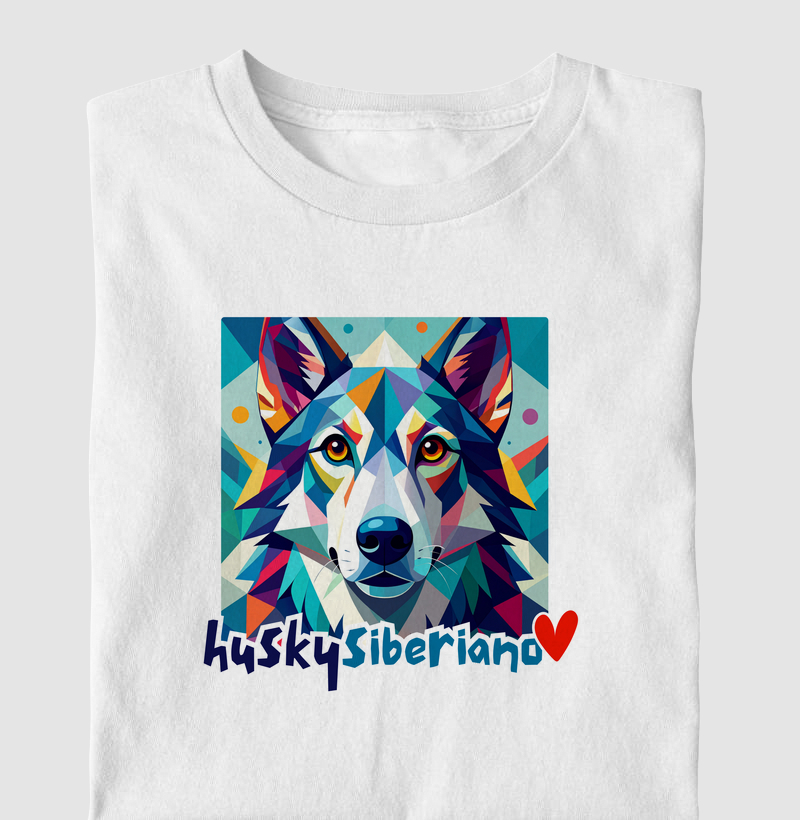 Geometric Husky Siberiano