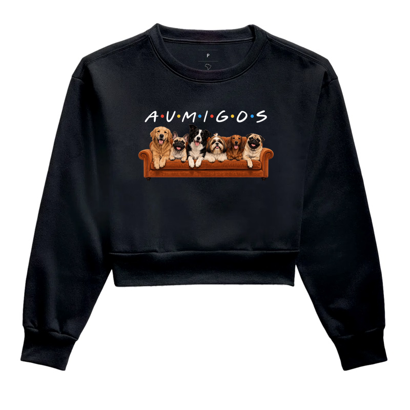 A.U.M.I.G.O.S - Cropped Moletom
