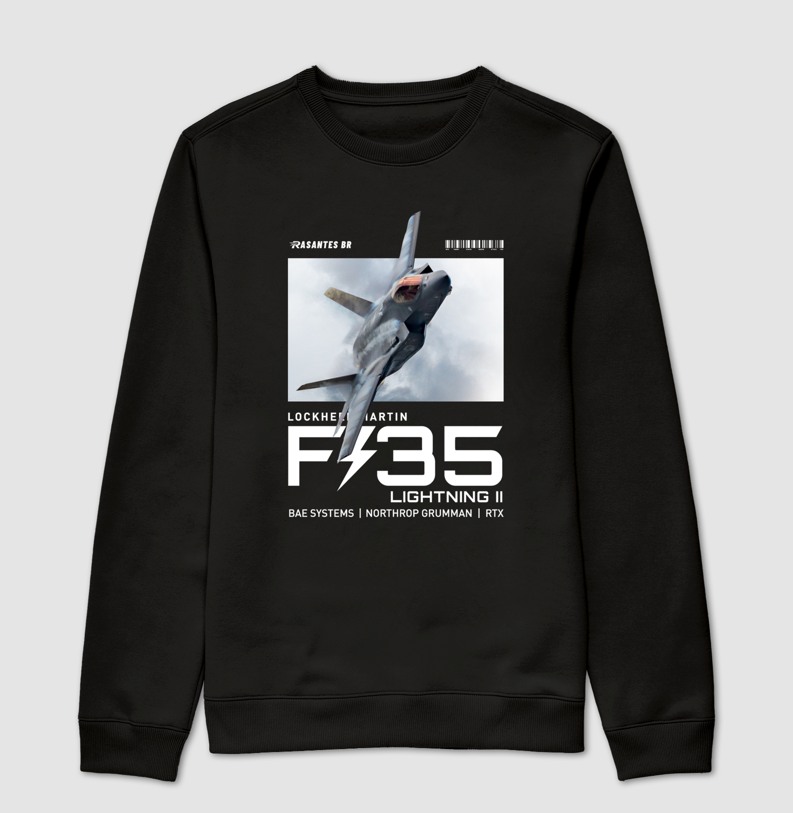 Camiseta F-35 Lightning II | Lockheed Martin | Rasantes BR | Camiseta Aviação Militar