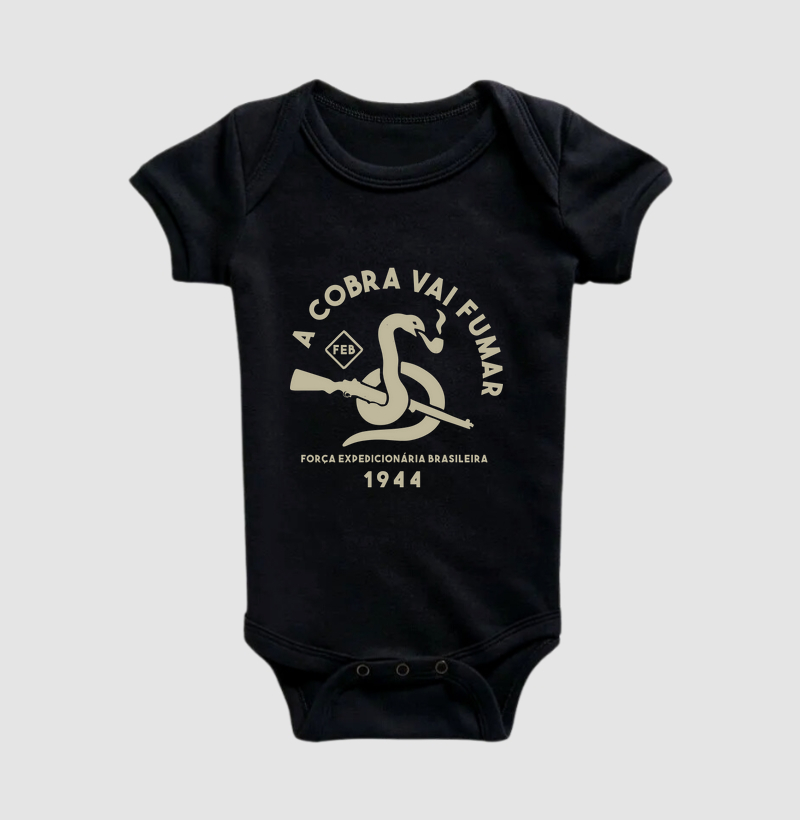 Body Infantil Militar FEB Força Expedicionaria Brasileira Magnata556