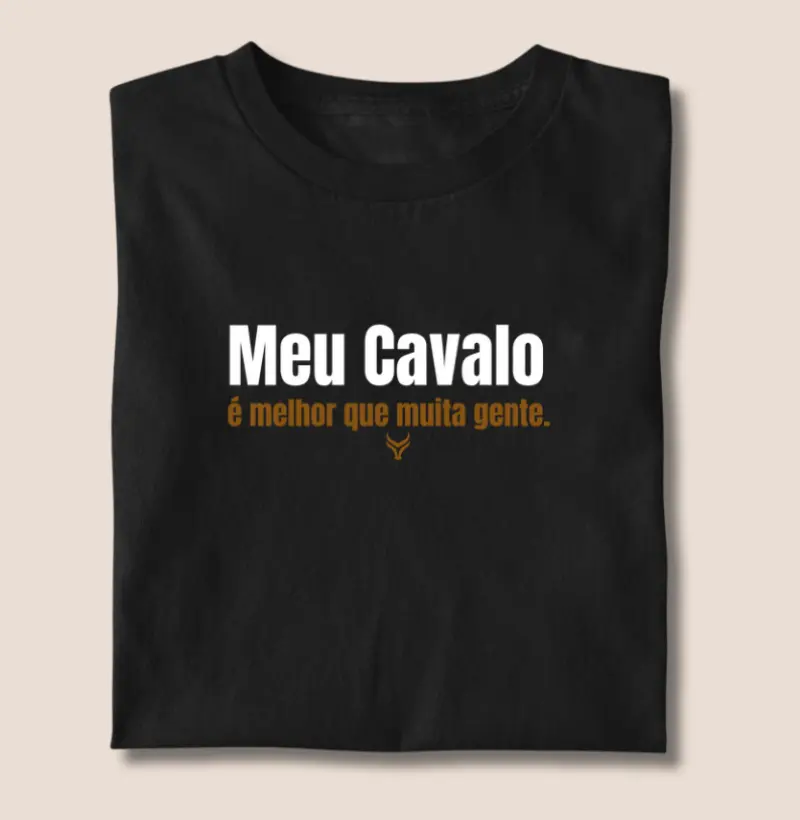 Meu  cavalo é melhor que muita gente 