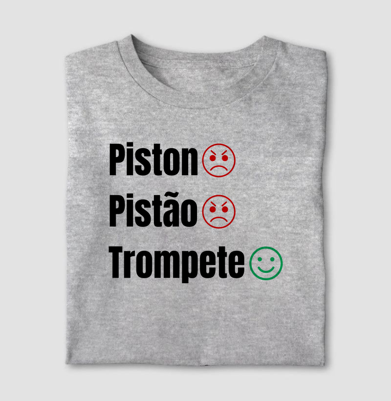 Camiseta Piston, Pistão, Trompete