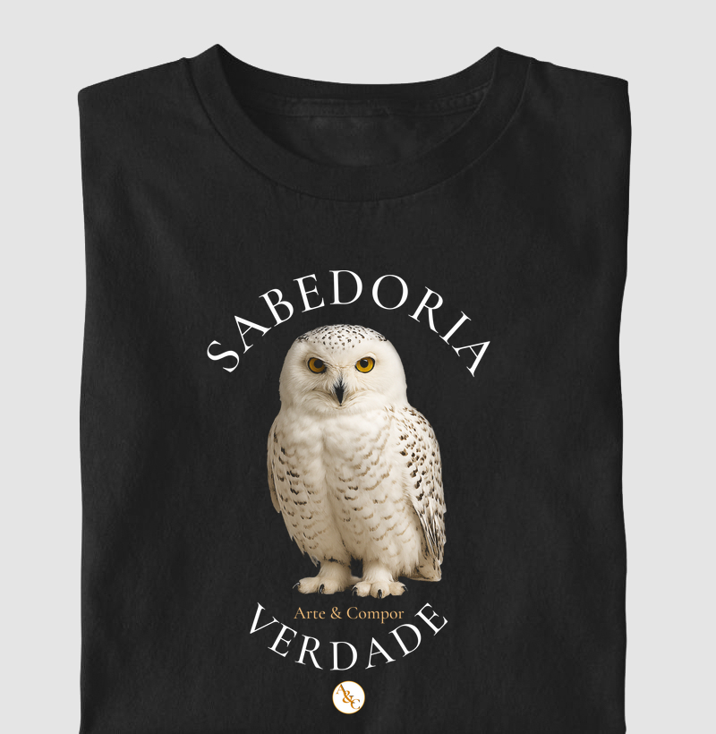 Camiseta Autoral: O Olhar de Atena