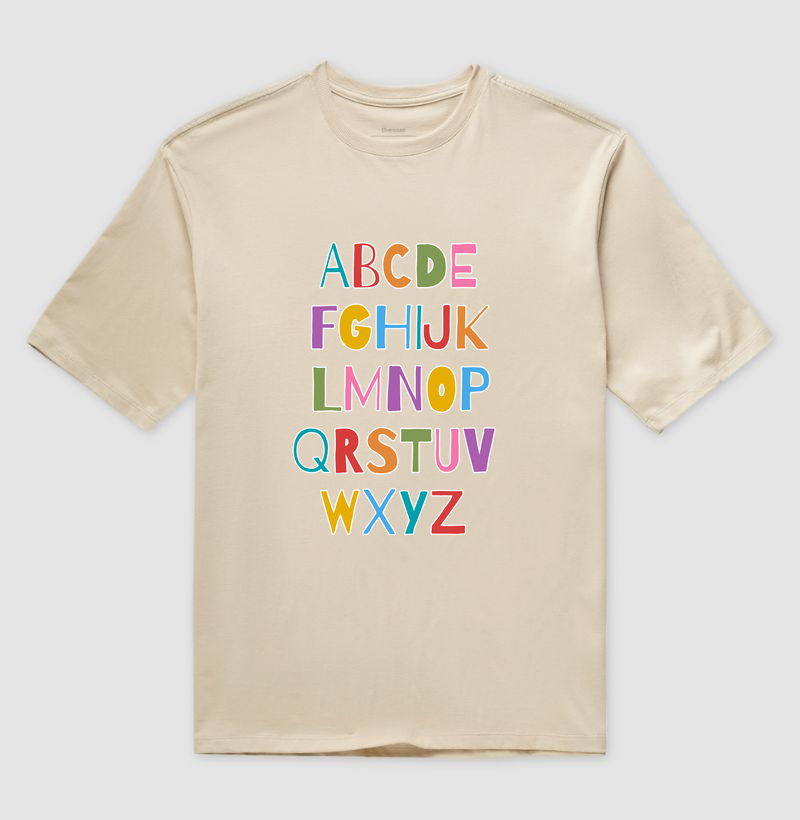 Camiseta Oversized | Abecedário 