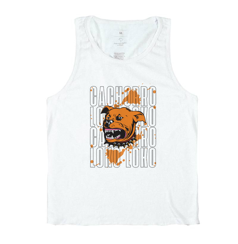 Camiseta Dog Pulse Cachorro Loko - Orange Blood