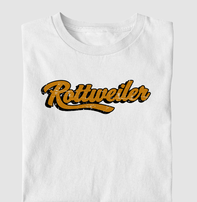 Rottweiler Texto Laranja