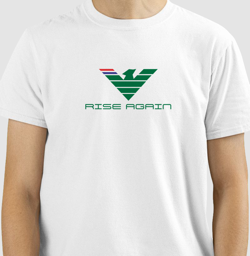 🌿 RISE AGAIN | Estampa Exclusiva  Renove seu estilo com a poderosa estampa RISE AGAIN, uma arte que representa superação, evolução e a capacidade de sempre se reerguer. Com design geométrico moderno em verde intenso e detalhes inspirados nas cores da Tailândia, esta composição transmite energia, equilíbrio e determinação.