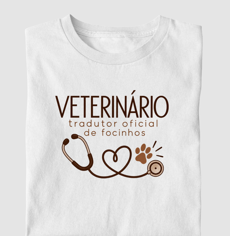 Veterinário Tradutor Oficial de Focinhos - Camiseta Infantil