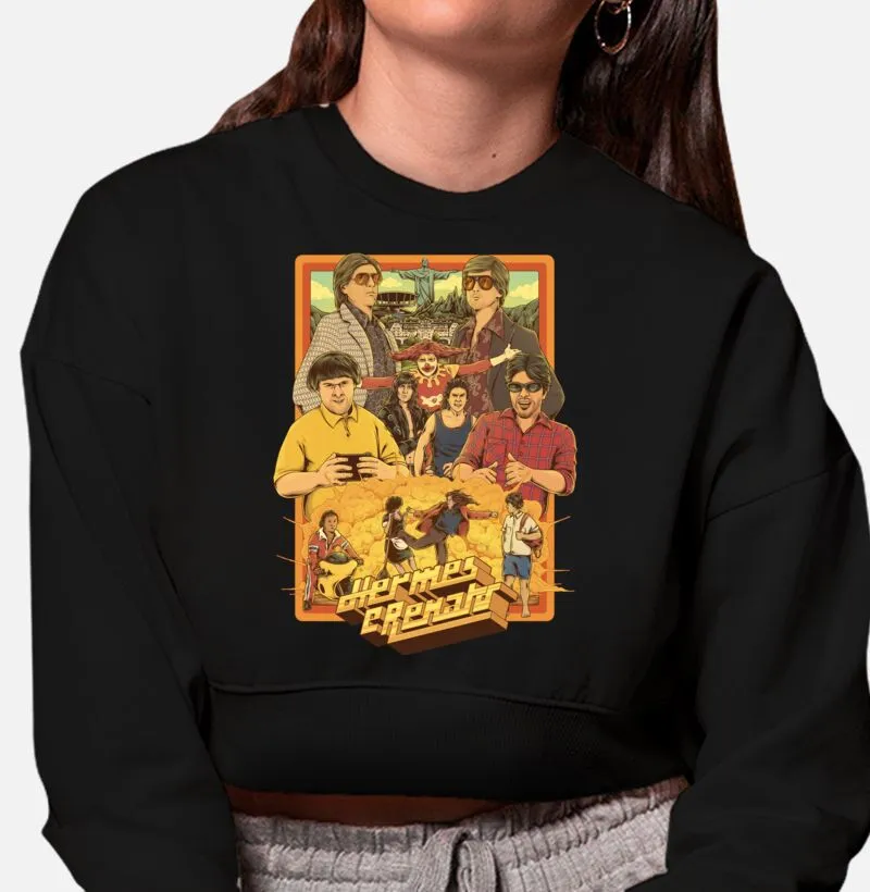 Moletom Cropped Hermes e Renato - 20 Anos