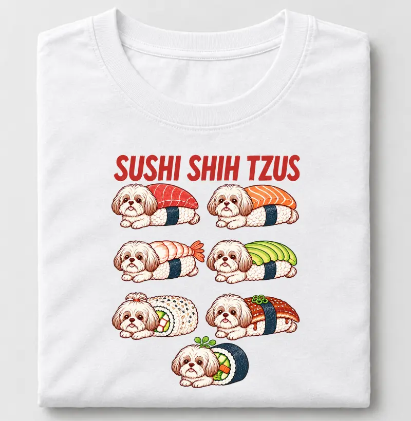 Sushi Shih Tzus - Camiseta