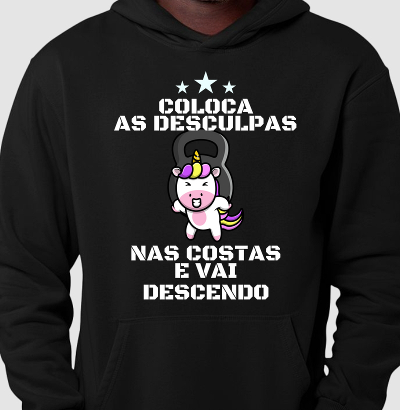 Coloca as desculpas nas costas e vai descendo