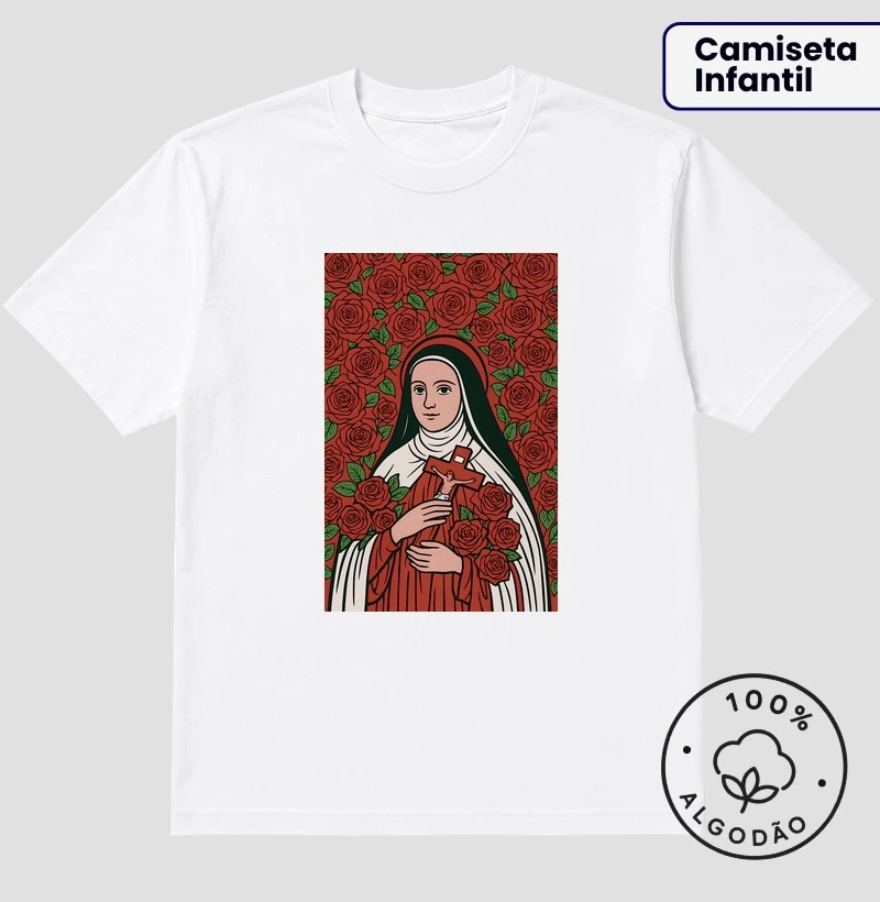 Santa Teresinha com rosas