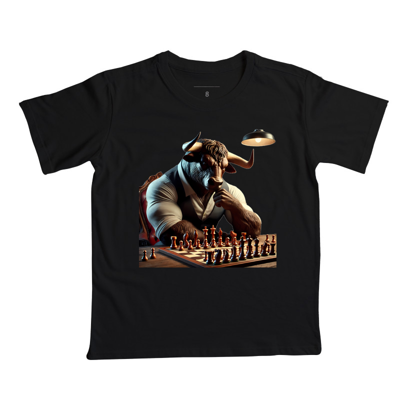 Touro jogando xadrez