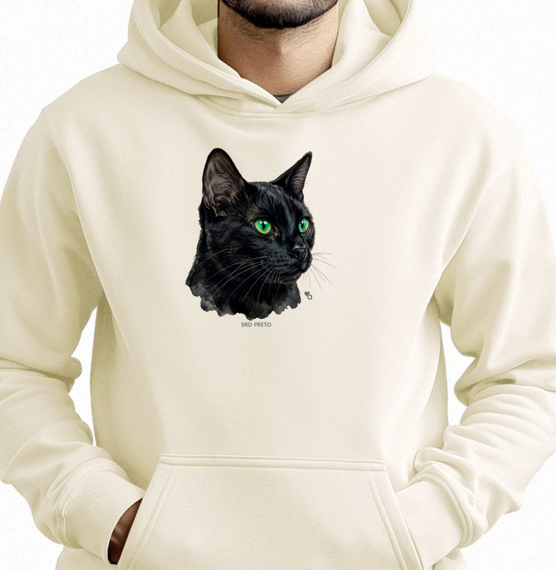 Gatos - SRD Preto - Moletom Hoodie