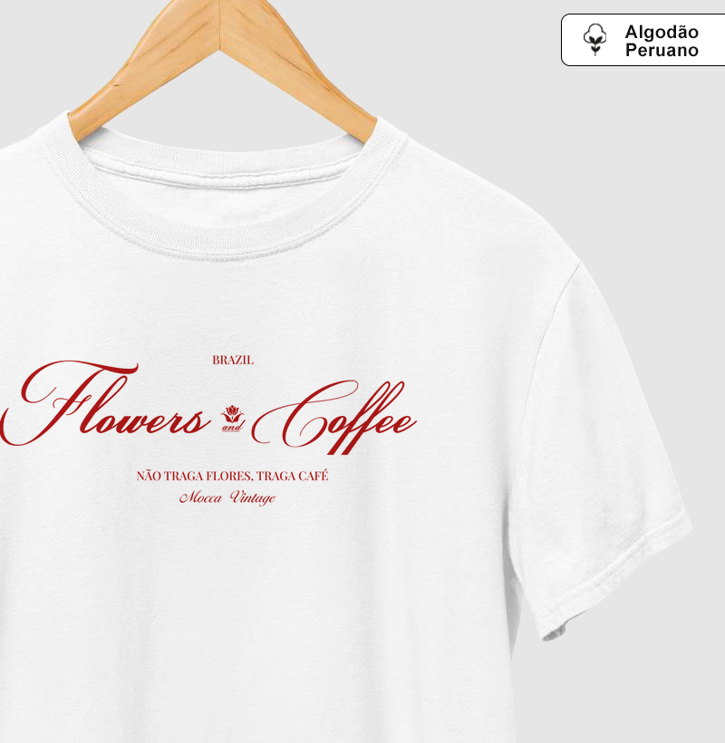 ALGODÃO PERUANO - Flowers and Coffee - PREMIUM