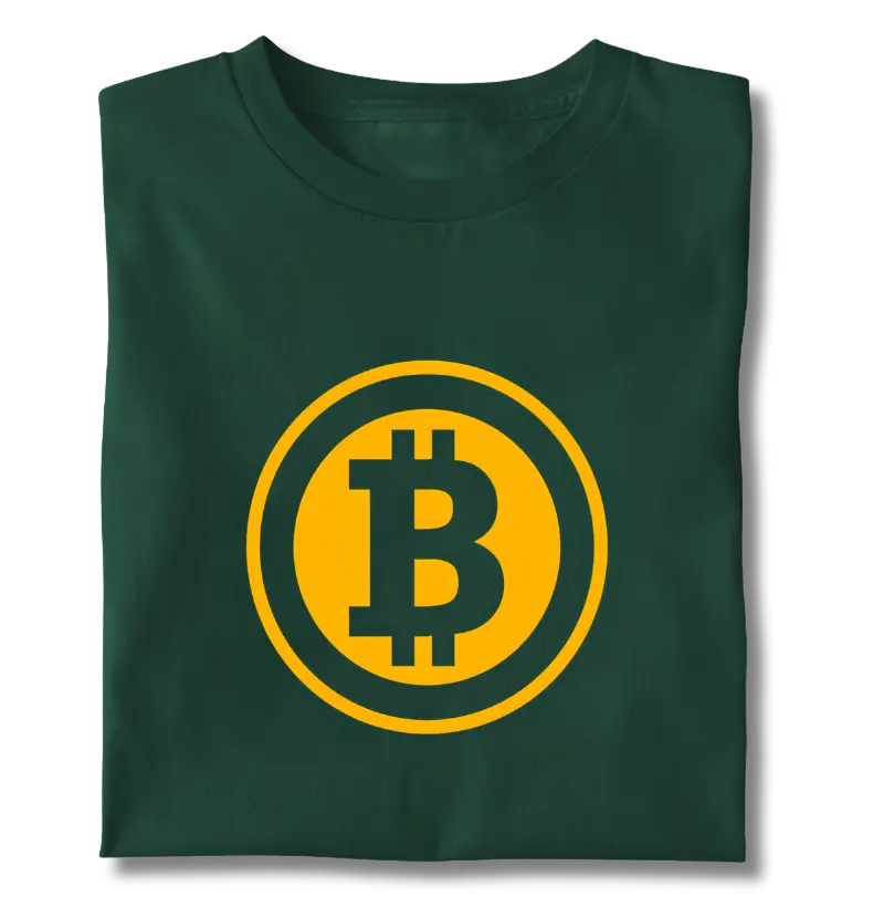 Camiseta Bitcoin logo style