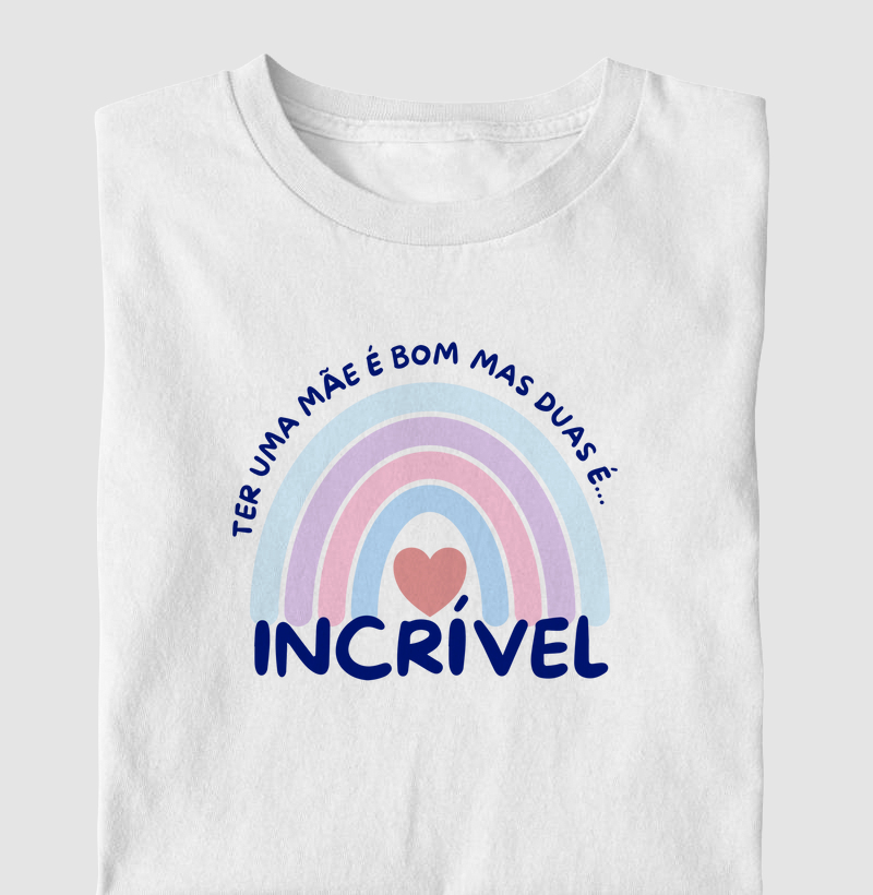 Incrível com arco-íris