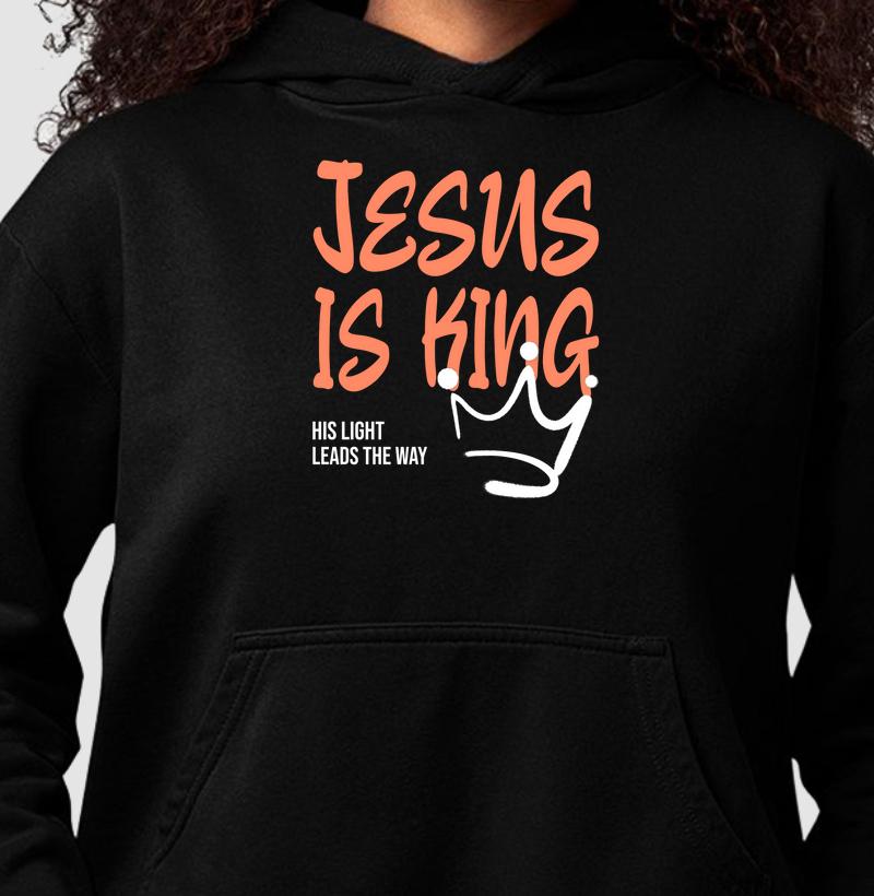 Hoodie Moletom Feminino Jesus Is King