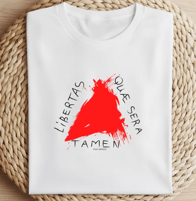 Camiseta Bandeira de Minas Gerais Estilizada | Orgulho de Ser Mineiro