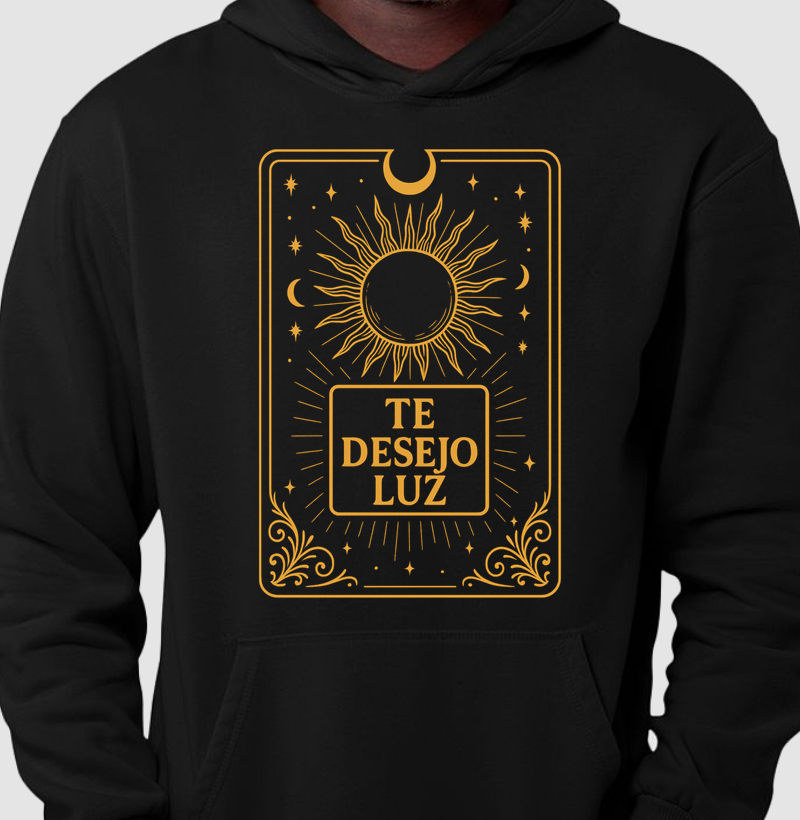  Te desejo luz Hoddie Moletom - Collab Thiago Thomé