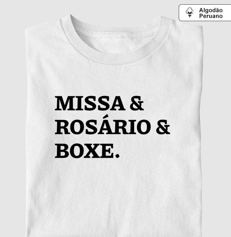 Missa & Rosário & Boxe - Algodão Peruano