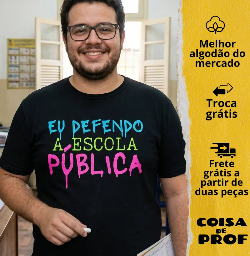 Camiseta Eu Defendo a Escola Pública