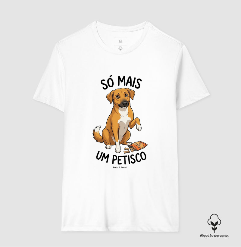 CAMISETA ALGODÃO PERUANO VIRA-LATA PETISCO