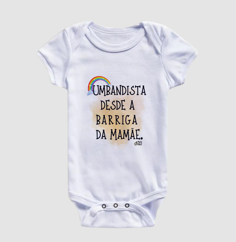 Body Infantil Umbandista Kids Arco Íris Maria Patuá