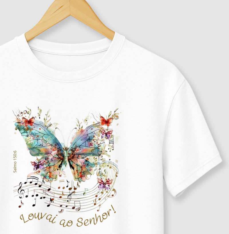 Camiseta Louvai ao Senhor