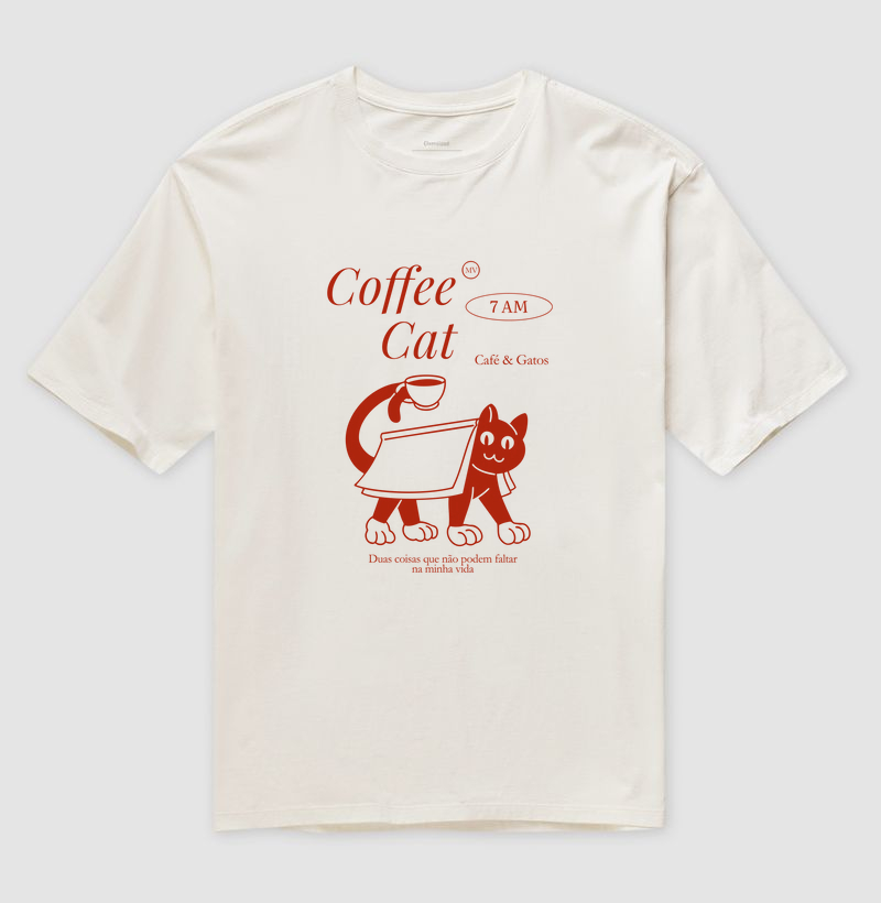 OVERSIZED - Café & Gatos
