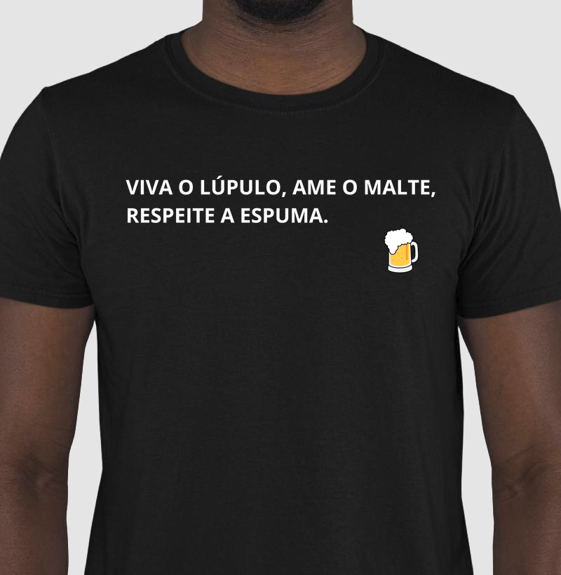 Camiseta respeite a espuma