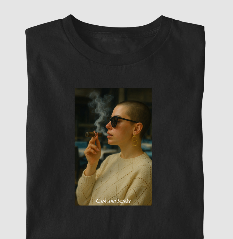 Camiseta Girl with cigar