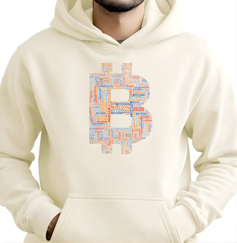 Moletom Bitcoin Tipografia