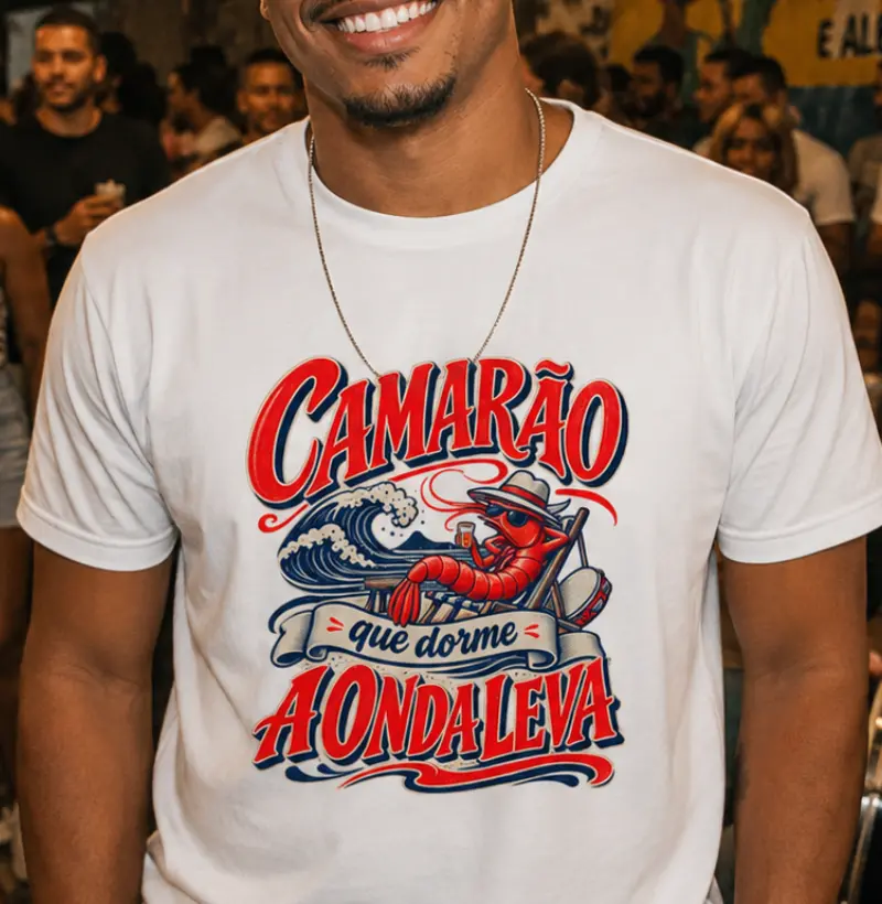 Camarão que dorme a onde leva II - Camiseta