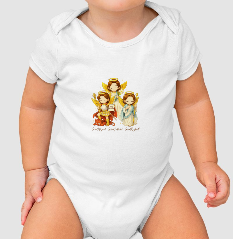 Body Infantil Arcanjos do Céu