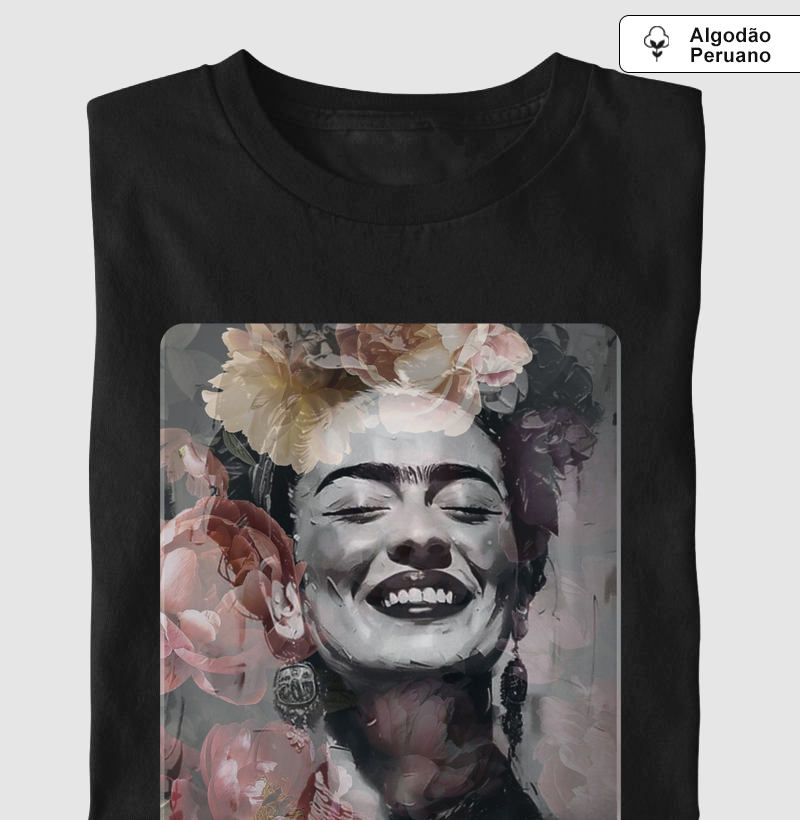 FRIDA COM REFLEXOS FLORAIS