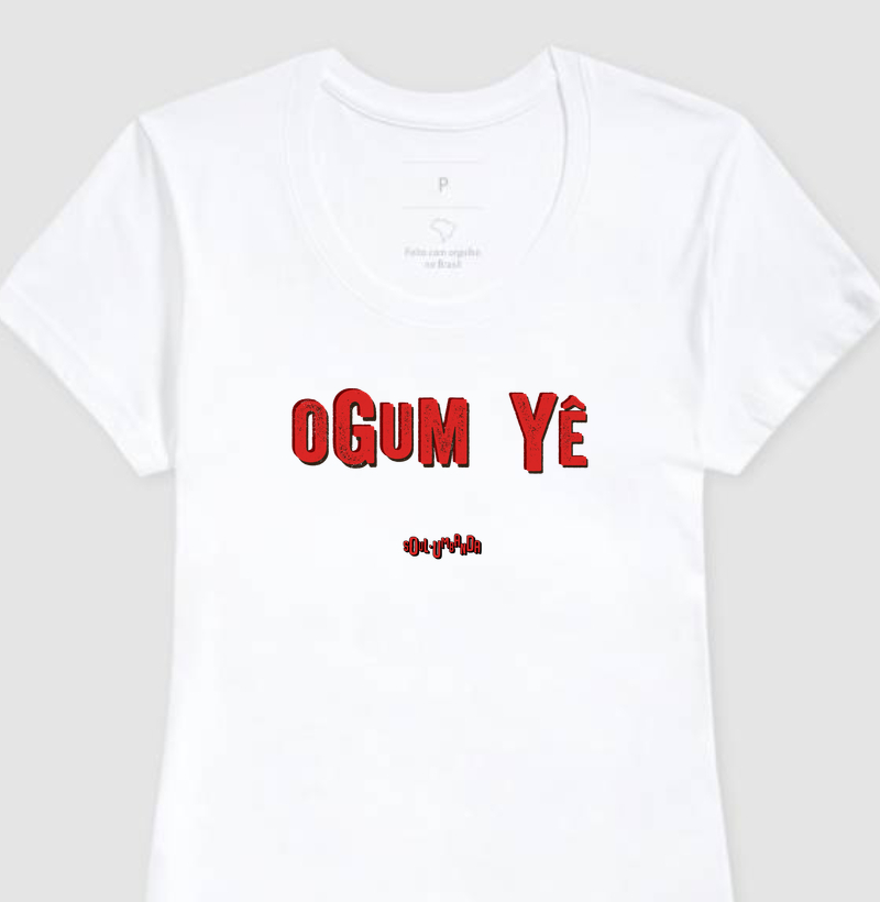 camiseta OGUM saudação feminina