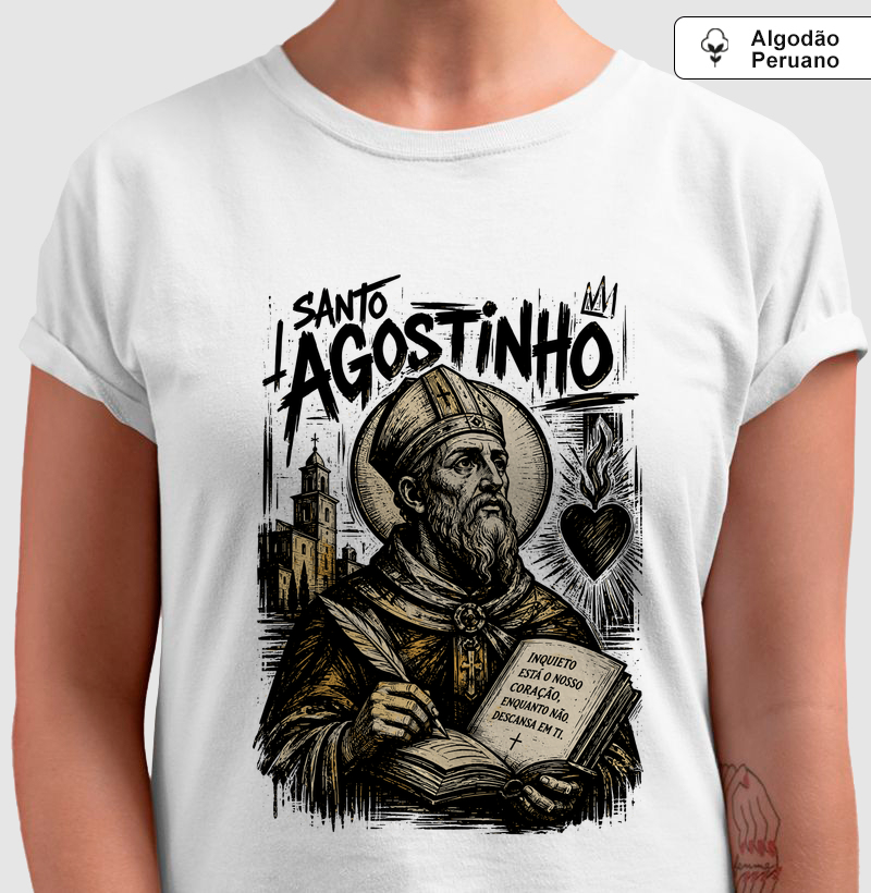 Santo Agostinho de Hipona - Algodão Peruano