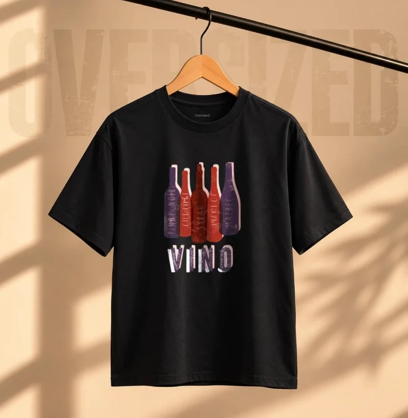 Camiseta Vino - Camiseta Oversized