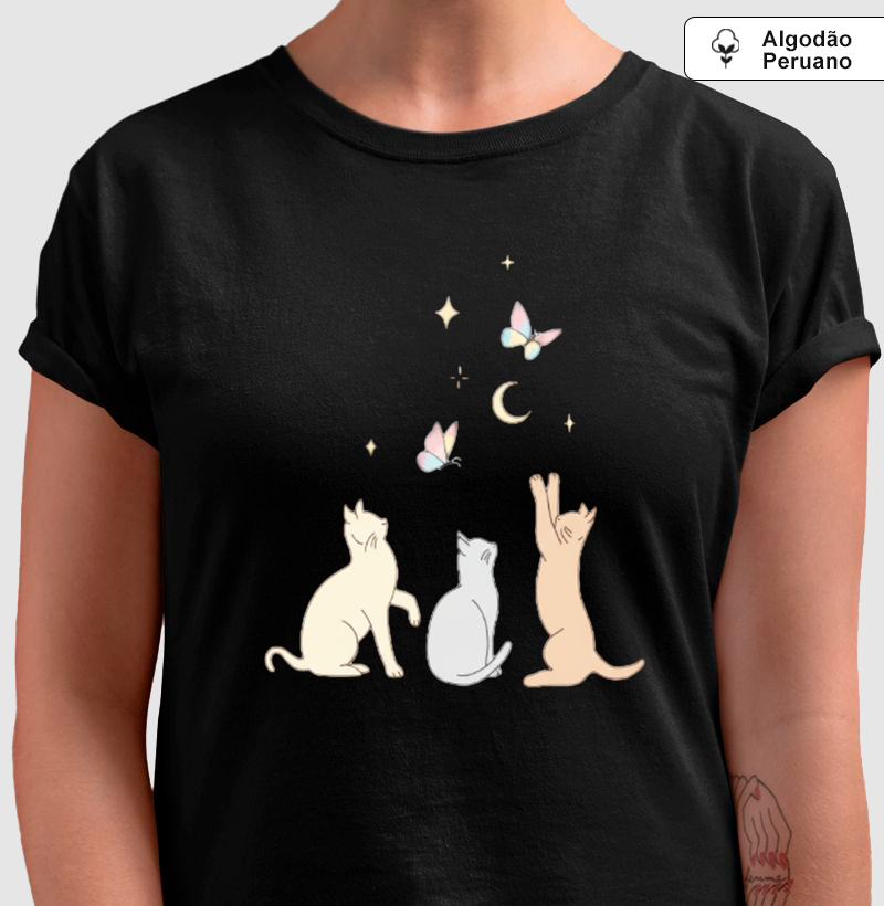 Camiseta Algodão Peruano - Noite mágica