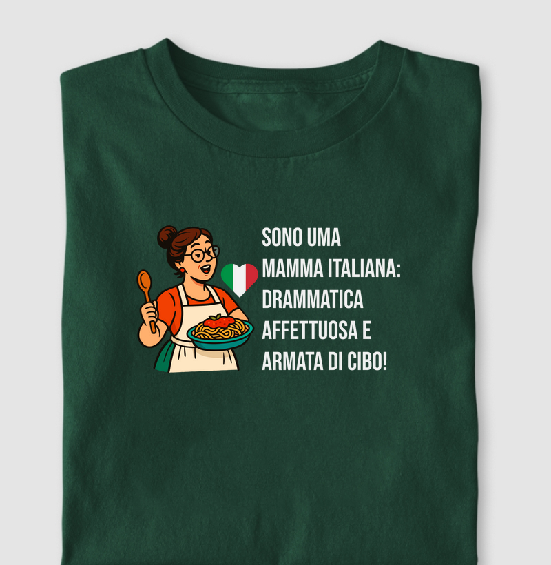 SOU UMA MÃE ITALIANA - DRAMÁTICA - AFETTUOSA E ARMADA DE COMIDA branca