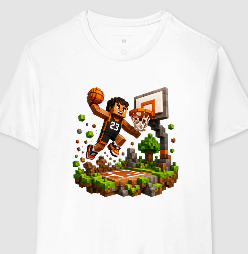Camiseta Basquete em Blocos